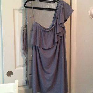 Juicy Couture One Shoulder Sparkle Dress